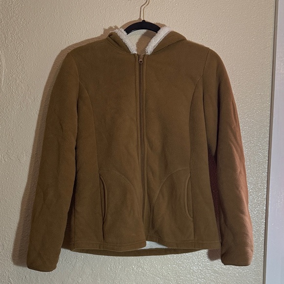 Faded Glory Cream Fleece Jacket - Picture 1 of 4